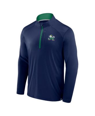 Men's Navy Notre Dame Fighting Irish Fundamental Defender Quarter-Zip Jacket