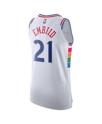 Men's Joel Embiid White Philadelphia 76ers 2024/25 Authentic Player Jersey - City Edition