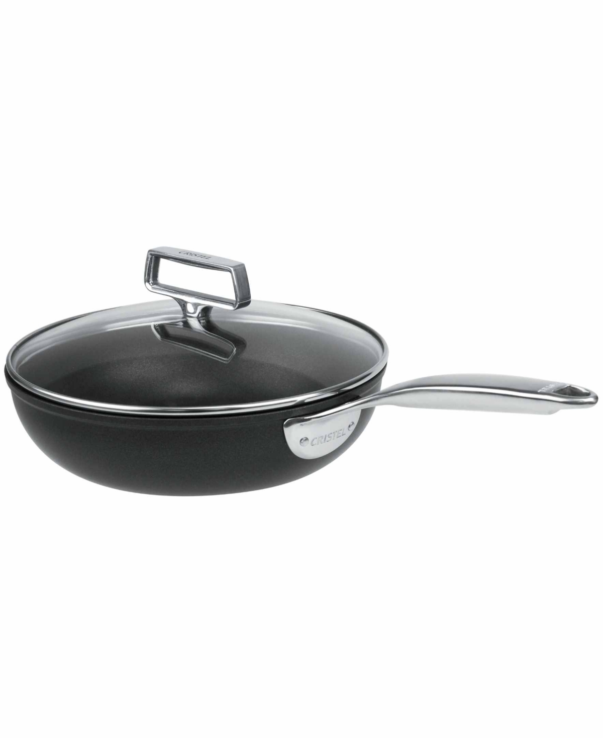 Shop Cristel Castel Pro Ultralu 3.5-qt. Nonstick Saute Pan With Lid In No Color