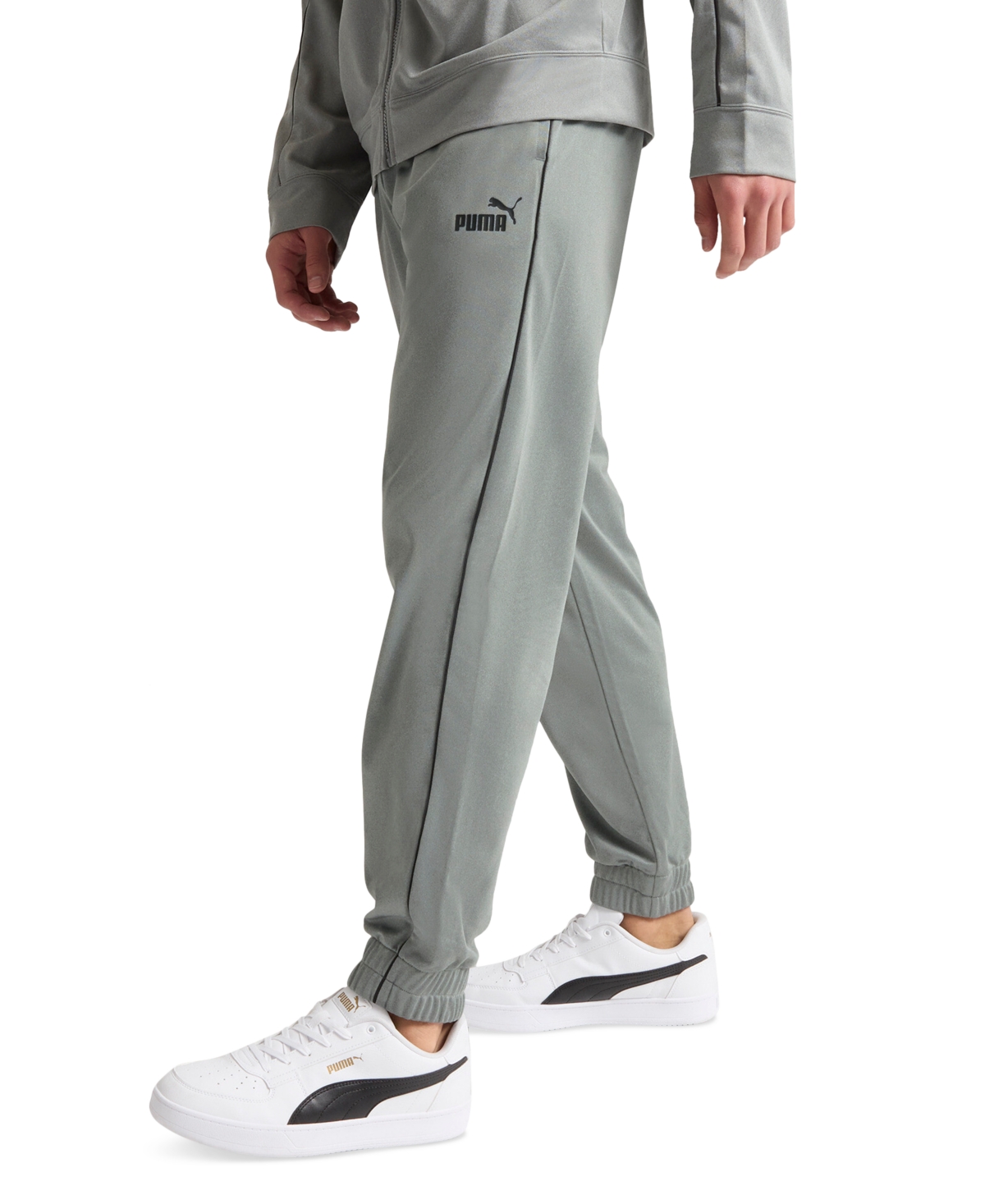 Puma Men's Piped Tricot Joggers In Neutral