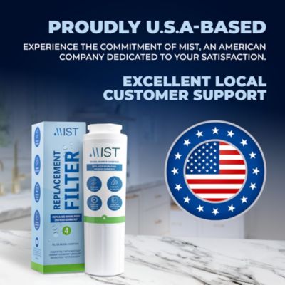 UKF8001 Filter 4 Replacement for Maytag, Whirlpool Filter 4 Every drop EDR4RXD1, 4396395, Kenmore 46-9005, RWF0900A &amp;#x2013; Refrigerator Water Filter