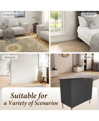 2 Door Locker Accent Cabinet