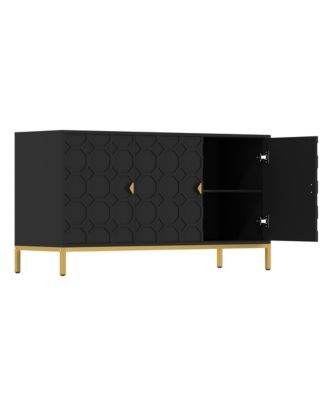 Freestanding Storage Cabinet 3-Door Accent Cabinet