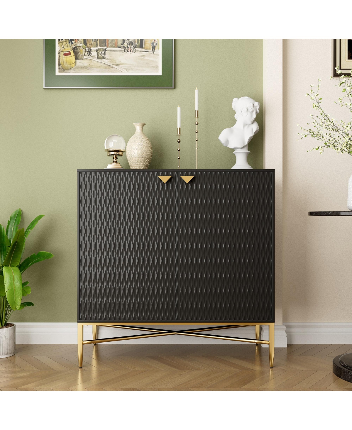 Boyel Living 2 Door Locker Accent Cabinet