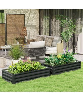 Raised Garden Bed Vegetable Planter Flower Gardening Box Patio