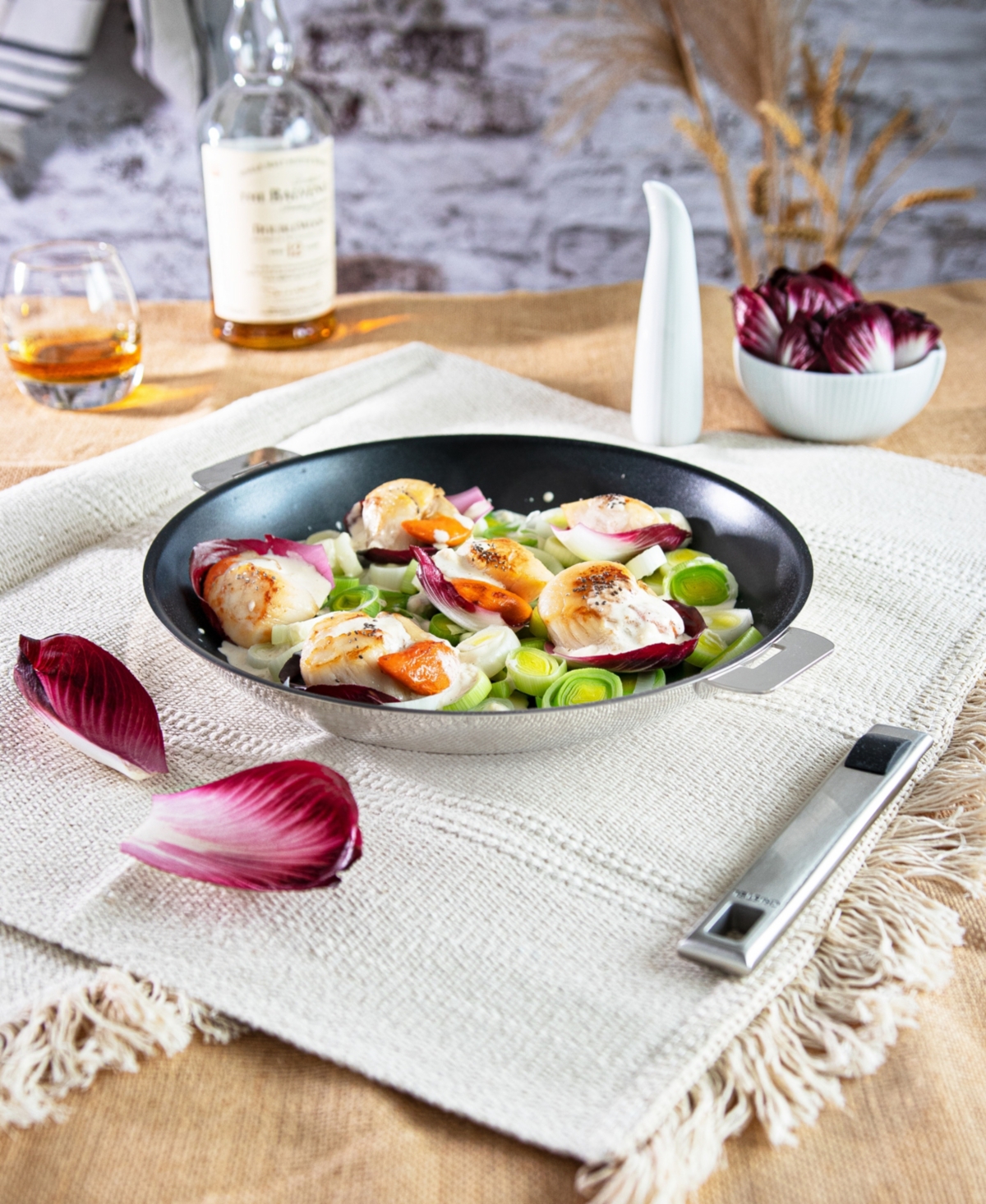 Cristel Stainless Steel 10" Strate Non-stick Frying Pan In Silver