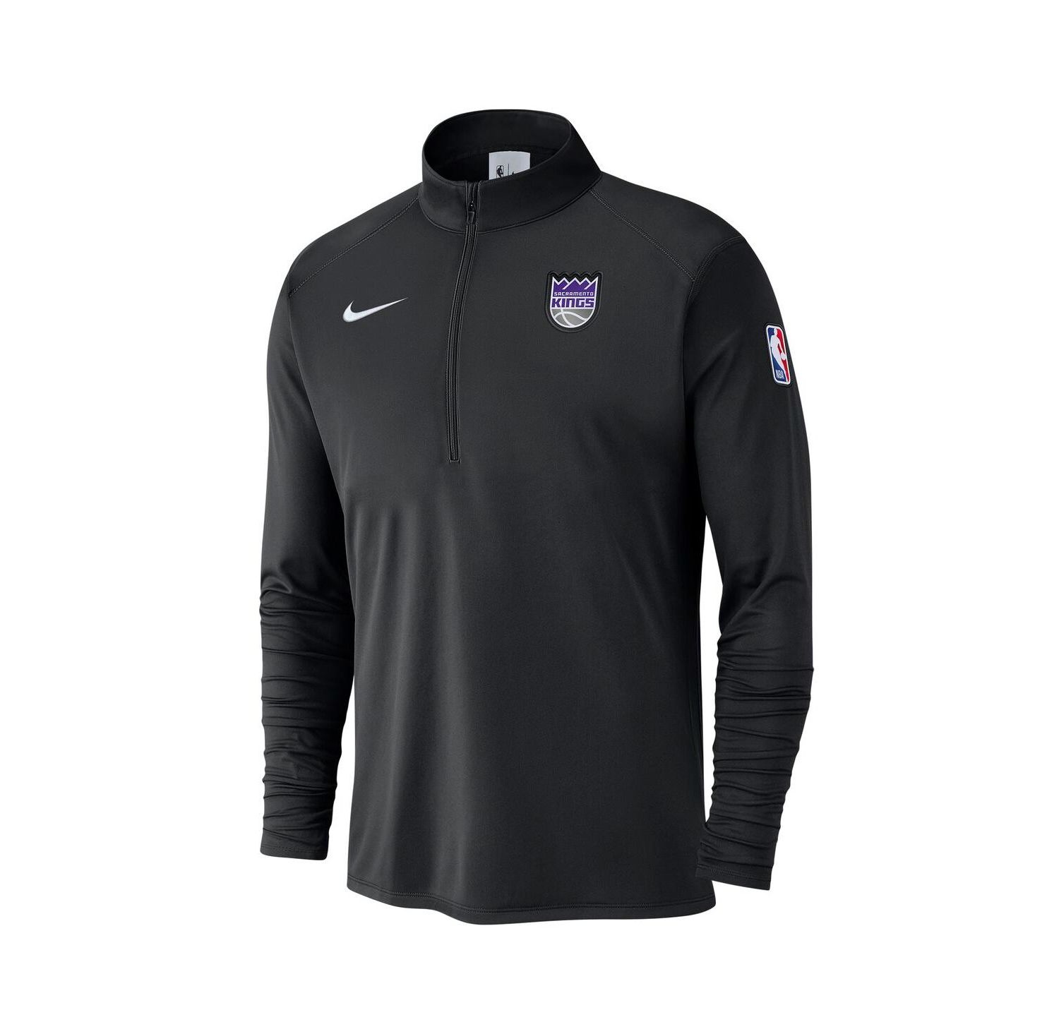 Men's Black Sacramento Kings 2024/25 Courtside Performance Half-Zip Top