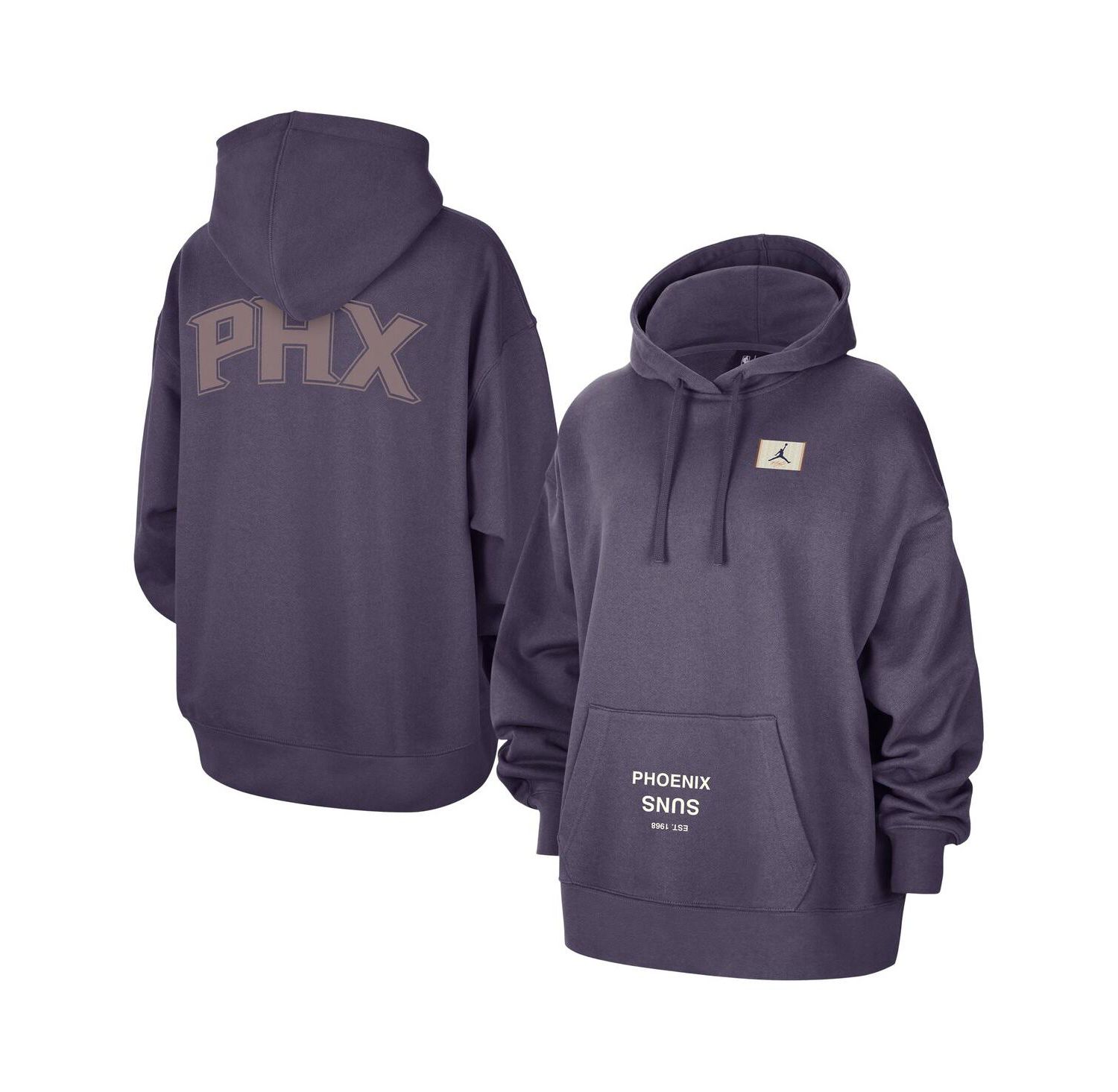 Women's Purple Phoenix Suns Courtside Statement Edition Oversized Pullover Hoodie