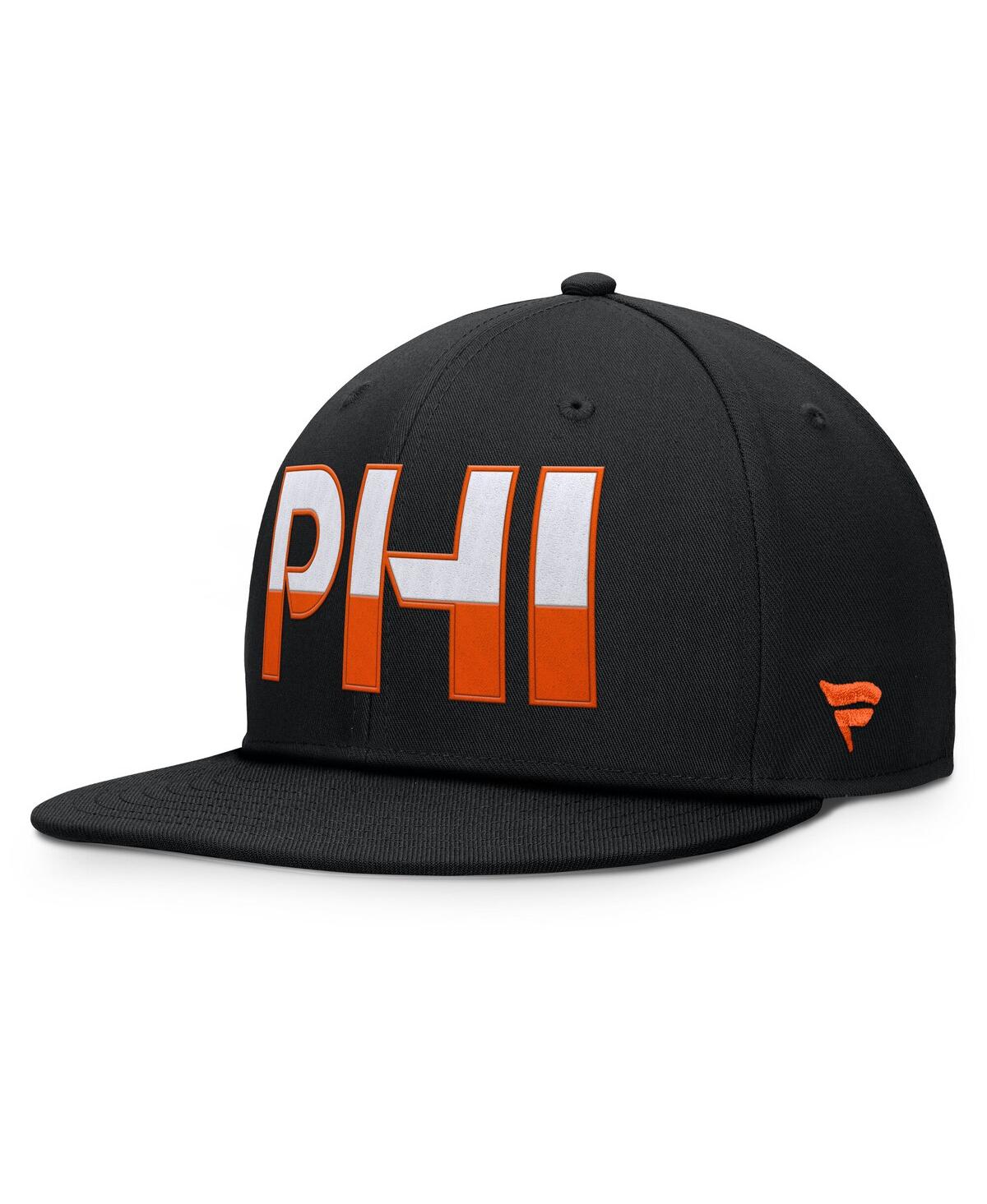 Fanatics Men's Black Philadelphia Flyers Authentic Pro Rink Snapback Hat In Black