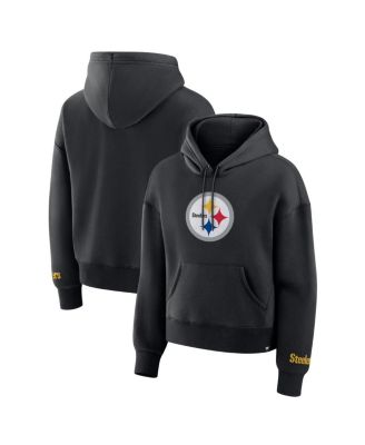 Fanatics - Women's Black Pittsburgh Steelers Legacy Fleece Pullover Hoodie
