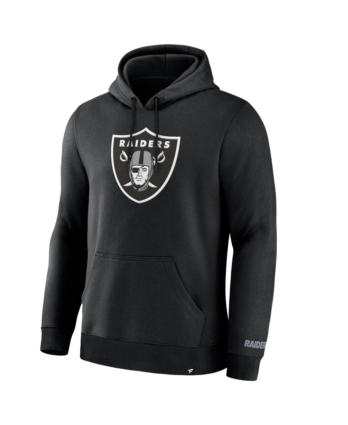 Fanatics Men's Black Las Vegas Raiders Legacy Fleece Pullover Hoodie In Black