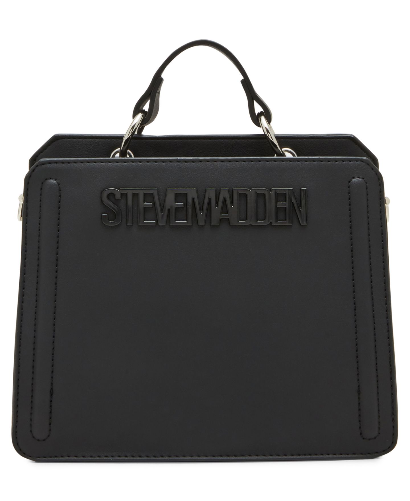 Женская сумка Steve Madden Bevelyn Small Satchel, цвет: Чёрный — фото 1
