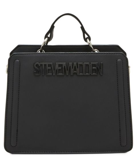 Женская сумка Steve Madden Bevelyn Small Satchel, цвет: Чёрный