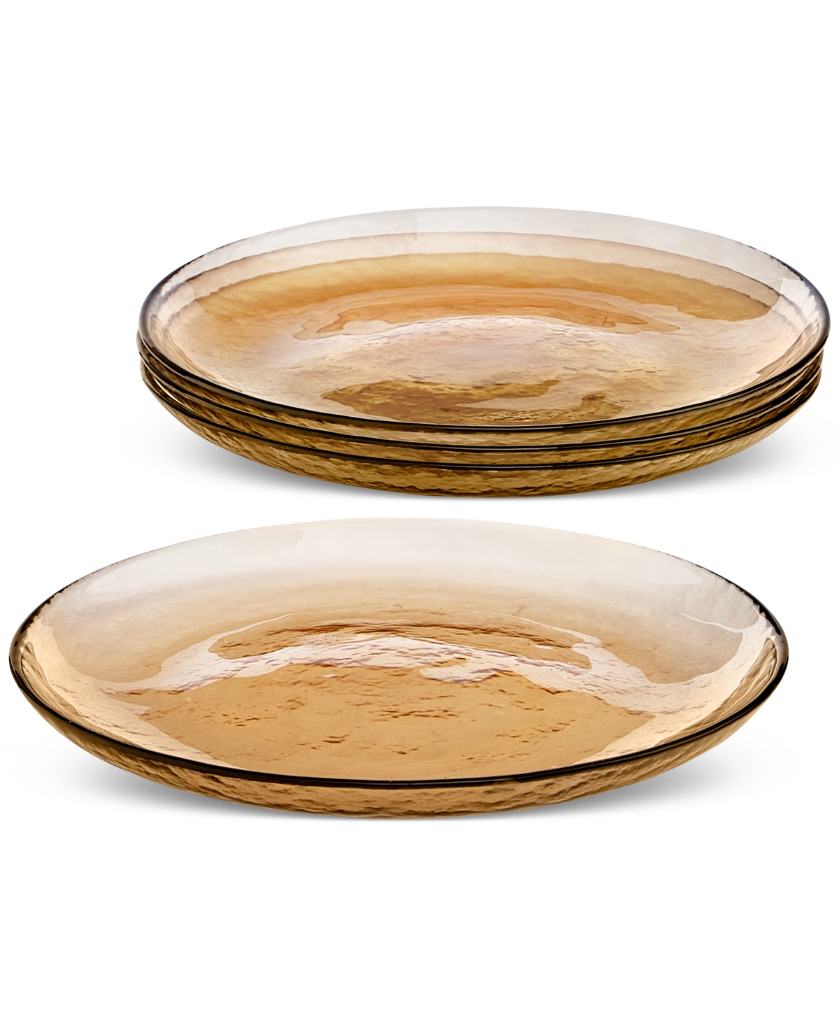 Sunstone Glass Dinner Plates, Set of 4, Exclusively at Macy's - Amber