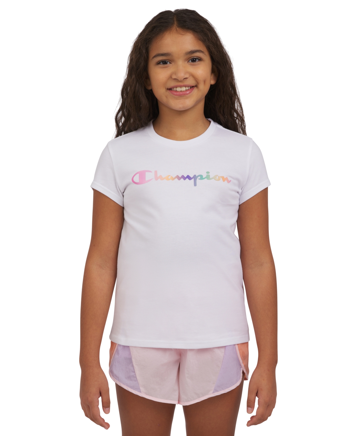 CHAMPION BIG GIRLS SHORT-SLEEVE GRAPHIC T-SHIRT 