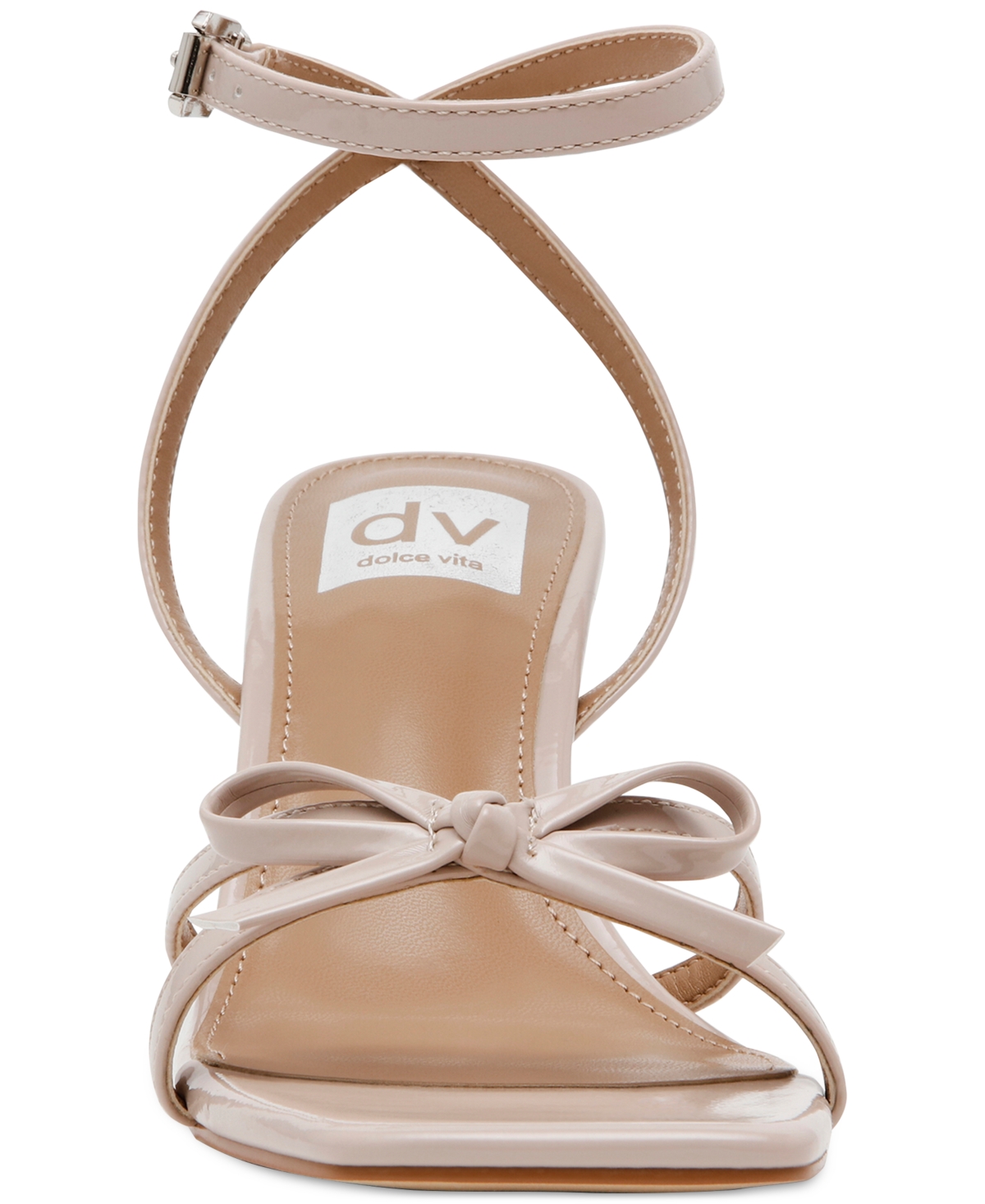 Dv Dolce Vita Women's Zidane Ankle-strap Bow Dress Sandals In Ivory Patent