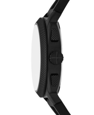 Men's Machine Chronograph Black Stainless-Steel Watch, 44mm