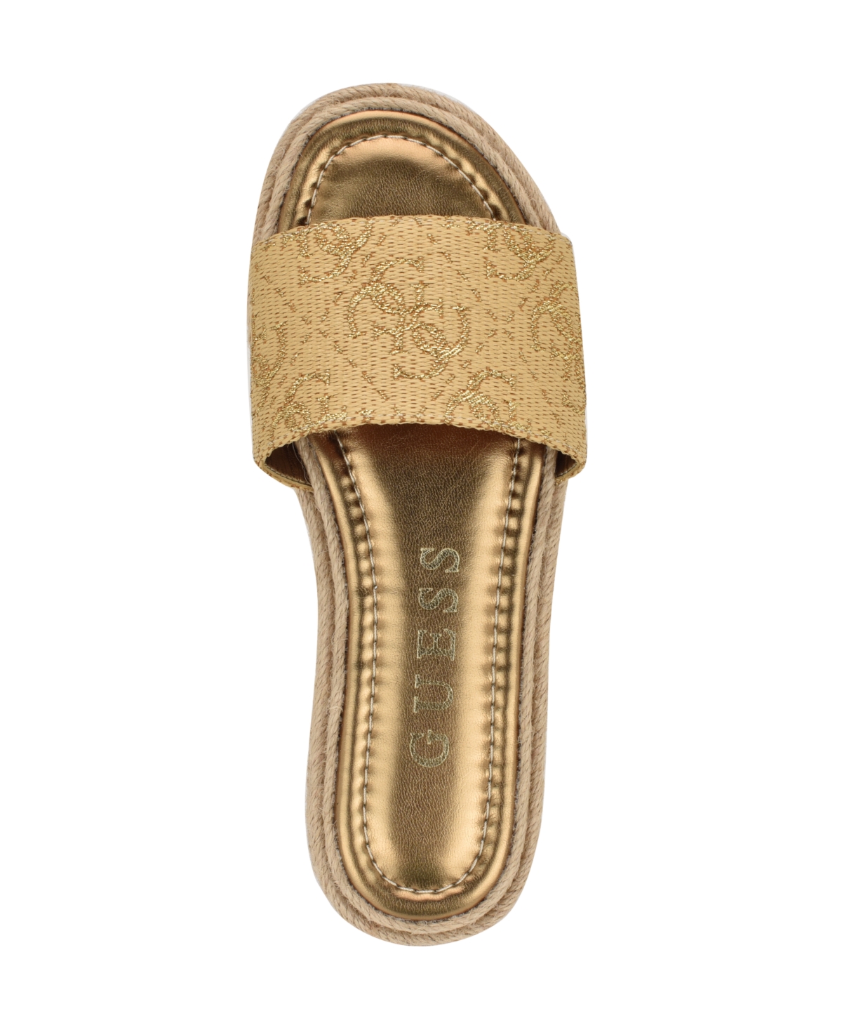 GUESS WOMEN'S KATIC SLIDE ESPADRILLE FLAT SANDALS 