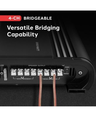 4-Channel Bridgeable MOSFET Car Amplifier, 2000 Watts
