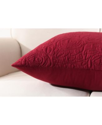 2 Pack Throw Pillow Cover Euro Sham Covers Lumbar Pillow Cover