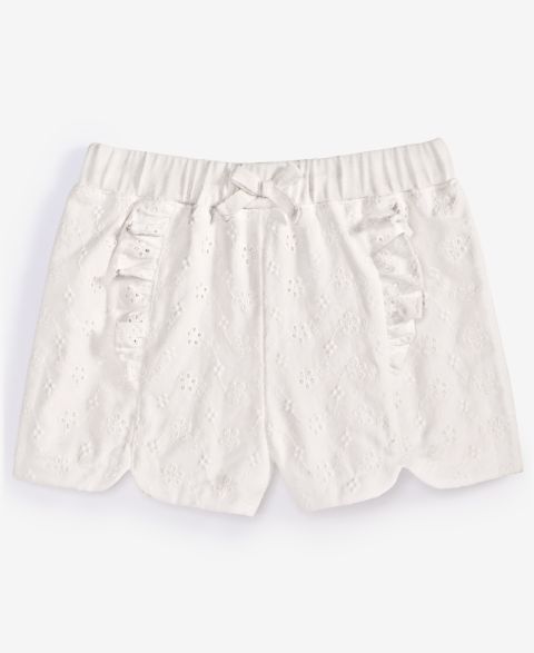Шорты First Impressions Mix and Match Cotton Eyelet для девочек-малышей, цвет: Белый