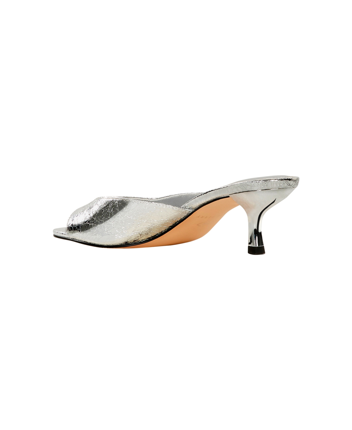 Shop Katy Perry The Ladie Low Heel Sandal In Silver