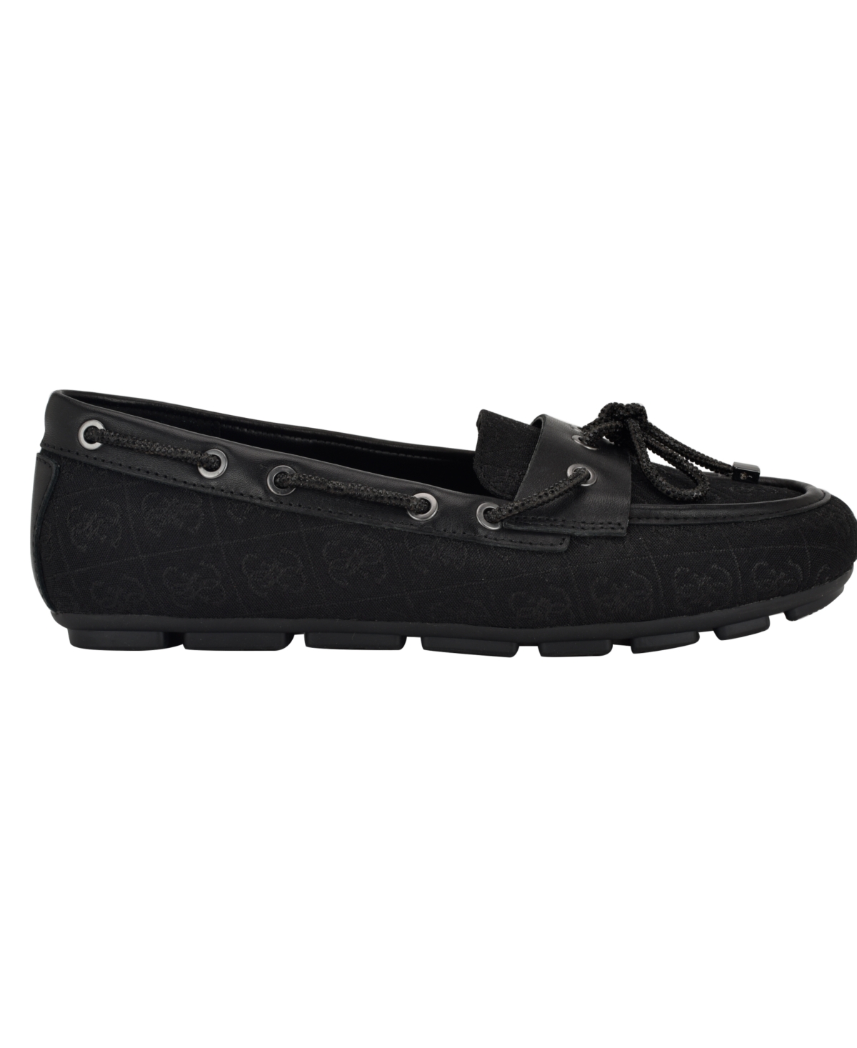 Guess Lavonta Boat Shoe In Black Logo