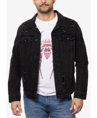 Men's Graphic Rhinestone Denim Jackets