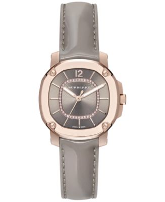 BURBERRY BBY1101 クロノグラフ　THE BRITAIN Burberry The Britain Chrono Dial Brown Leather Watch BBY1101