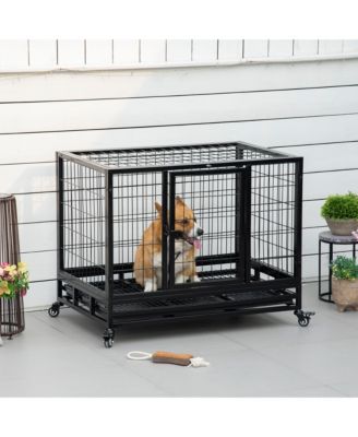 36" Heavy Duty Dog Crate, Indestructible Dog Cage Kennel,
