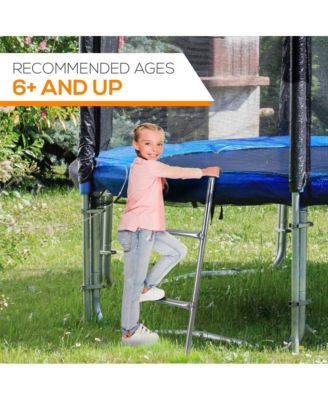 Outdoor Trampoline Safety Ladder, Extra-Wide Footsteps