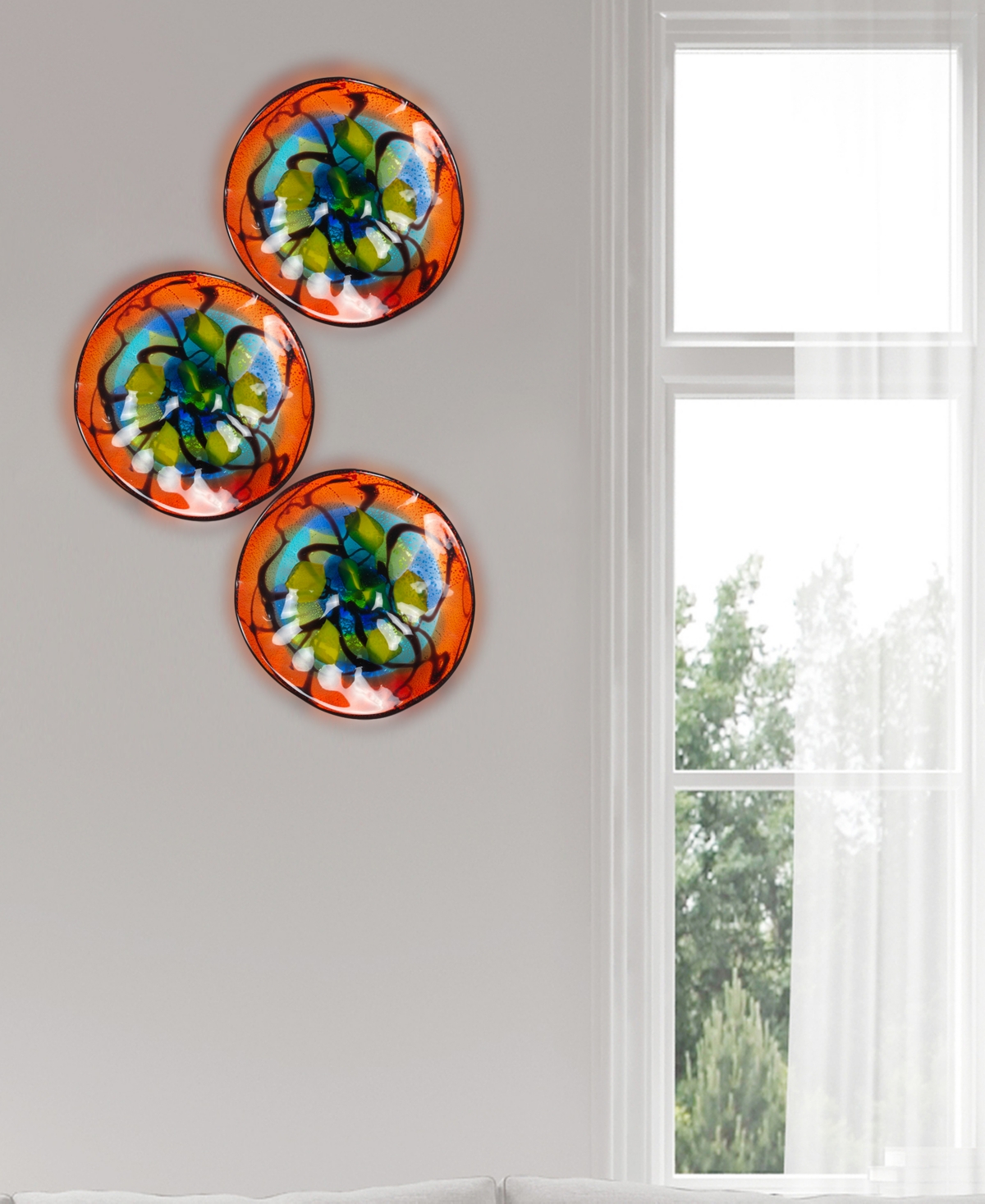 Dale Tiffany Hankley Wall Decor In Red