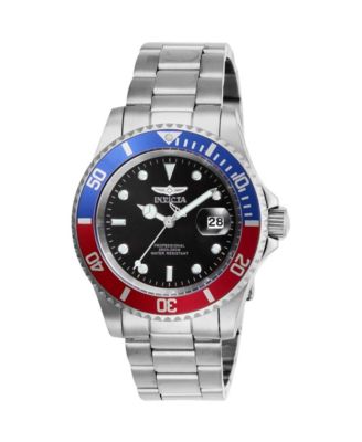 Men's 47354 Pro Diver Quartz 3 Hand Black Dial Watch