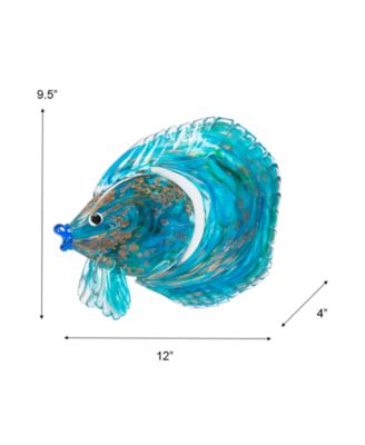 9.5" Railay Fish Art Glass Figurine