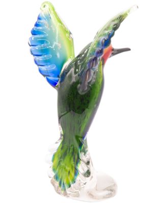 10" Hummingbird Art Glass Figurine