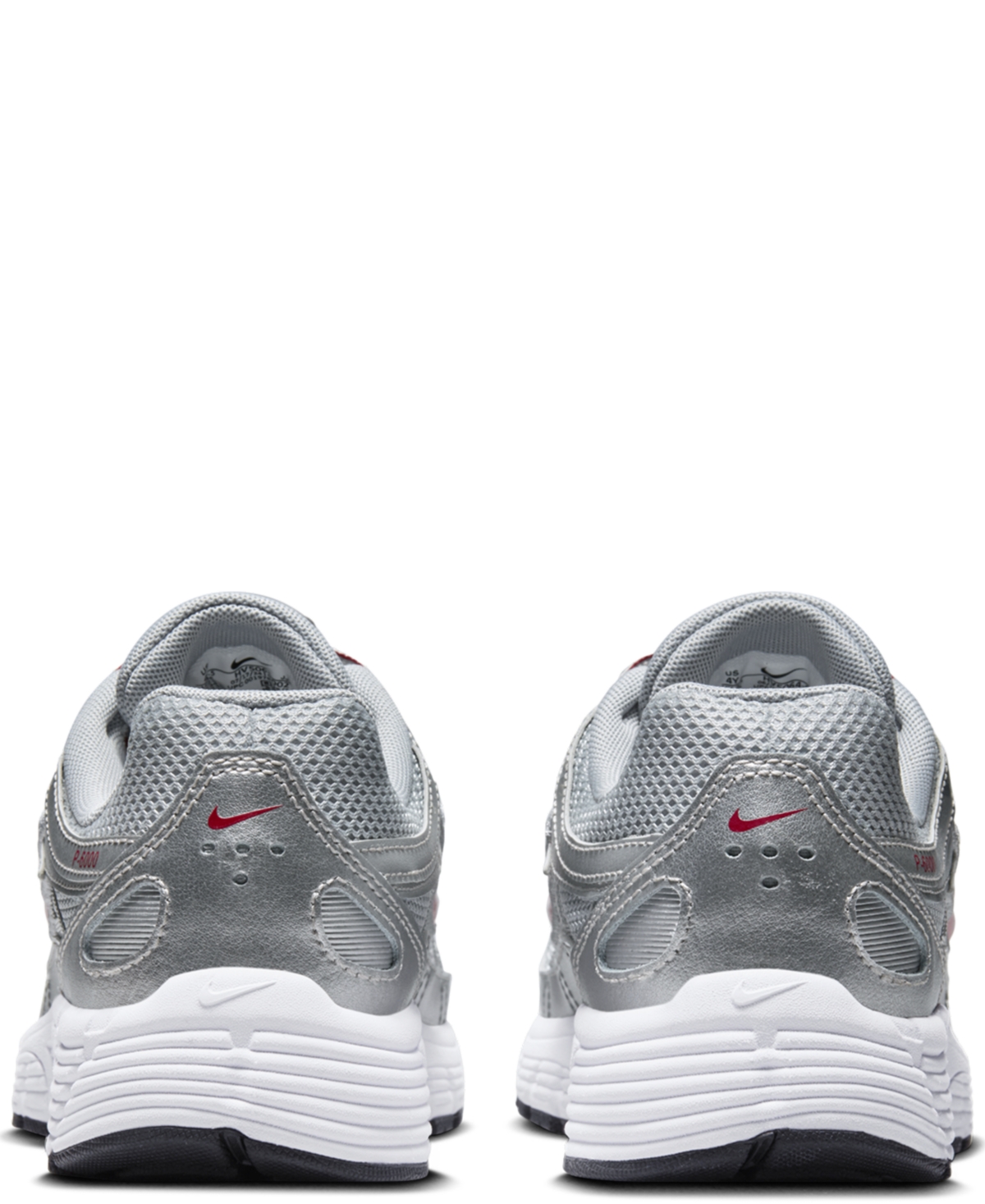 Nike P-6000 Sneaker In Silver,red
