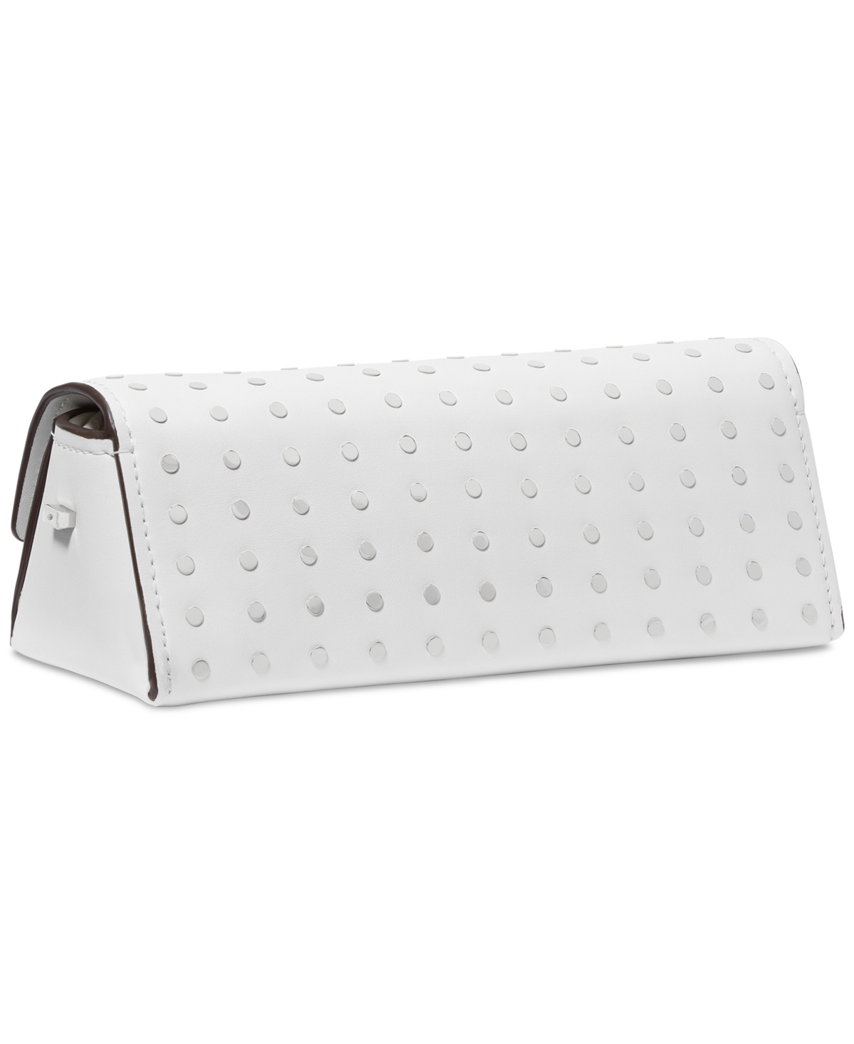 Michael Kors Michael  Ludlow Small Leather Convertible Pouchette In Optic White