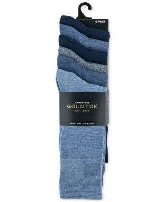 Men's 6-pack Cambridge Solid Crew Socks