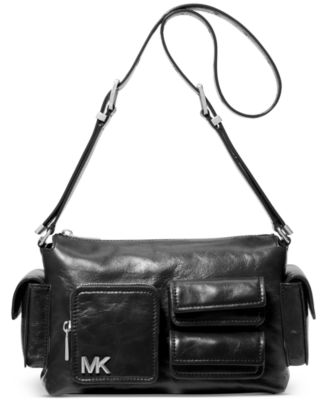 ★ MISEKI SEOUL★ Belted flat shoulder bag CHARCOAL MSK251B Michael Kors Dakota Medium Pocket Leather Shoulder Bag - Macy's