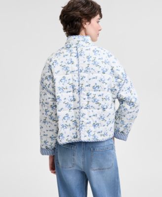 Women's Quilted Reversible Relaxed-Fit Jacket, Exclusively at Macy's
