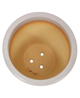 Indoor/Outdoor Ocean Villa Decorative Glazed Ceramic Planter for Greenery or Flowers - 15"