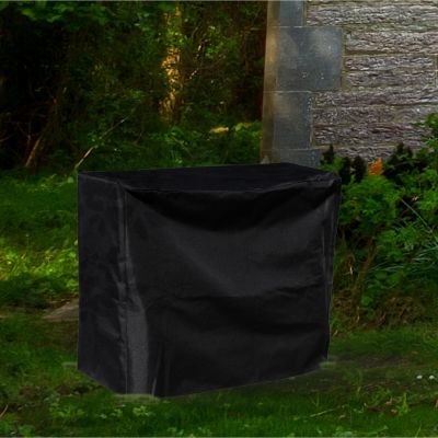 Outdoor Weather-Resistant Heavy-Duty Durable PVC Firewood Log Rack Holder Cover - Black