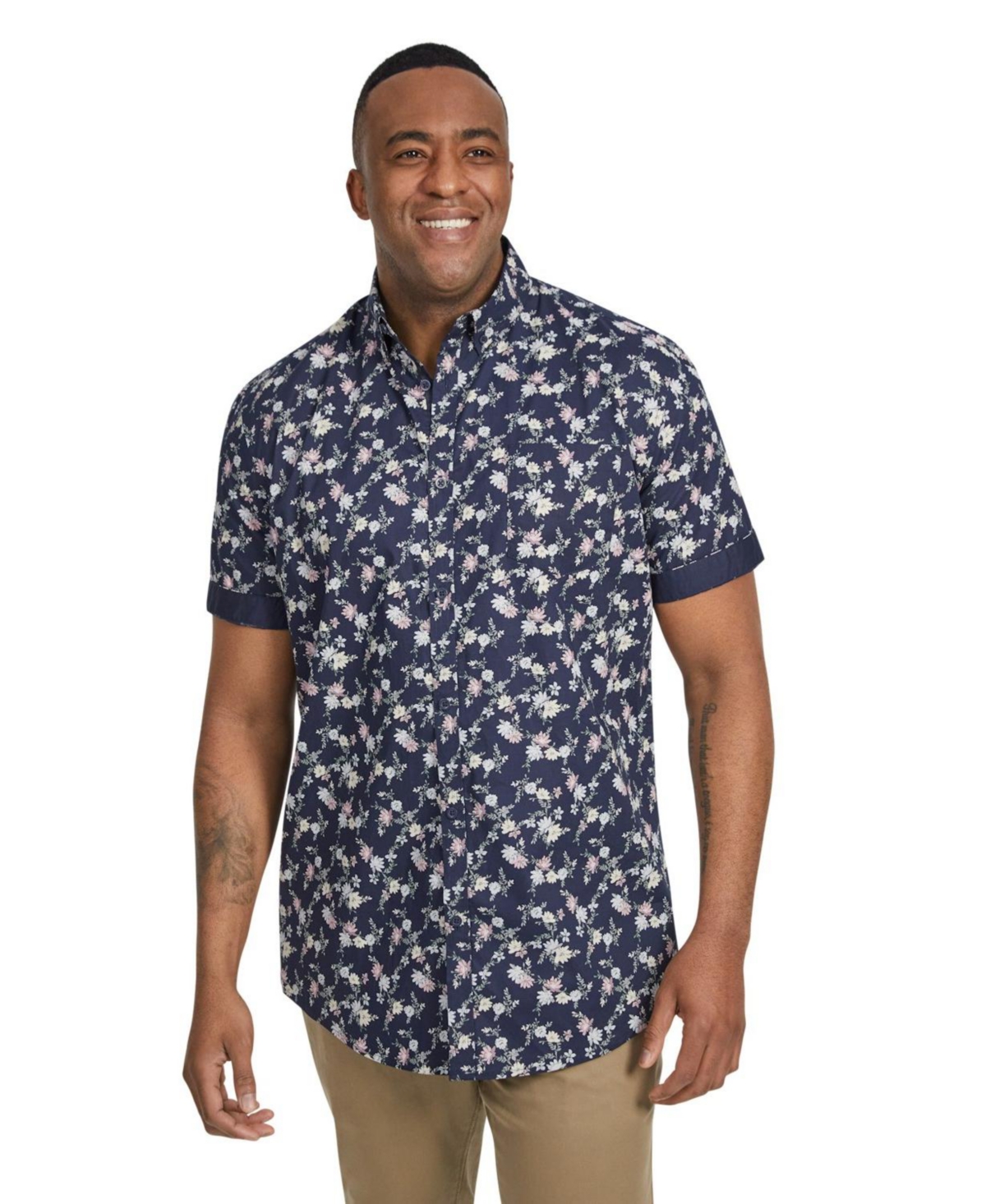 Big & Tall Nova Stretch Shirt - Navy