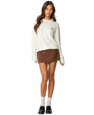 Womens Puppy Love Embroidered Sweater