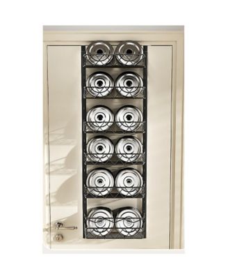 Adjustable 6-Tier Over-the-Door Metal Pantry Organizer Rack