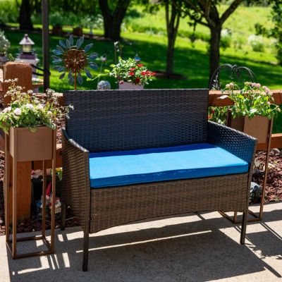 Modern Simplicity 8.25" Square Cold-Rolled Steel Outdoor Elevated Planter - Set of 2