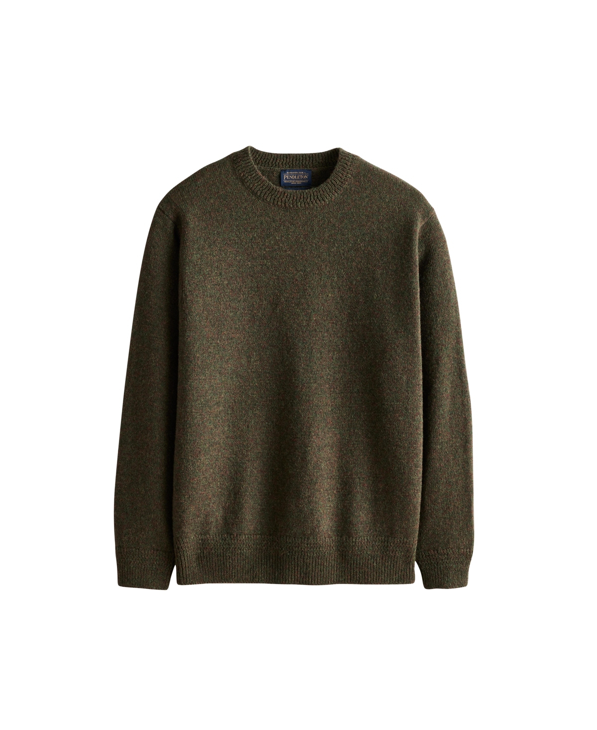 Men's Wool Crew Sweater - Camo Heather
