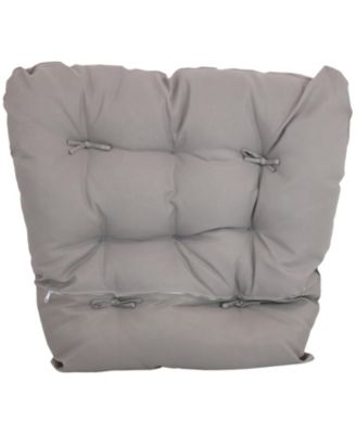Outdoor Replacement Caroline Hanging Egg Chair Cushion and Headrest Pillow Set - Gray - 2pc