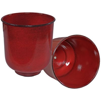 Vivian Metal Indoor or Outdoor Planter with Drainage Hole - 11 in