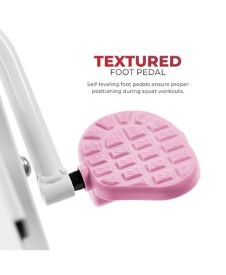 Pink SMART Upright Row-N-Ride Squat Assist Exerciser with Free SunnyFit App via Bluetooth